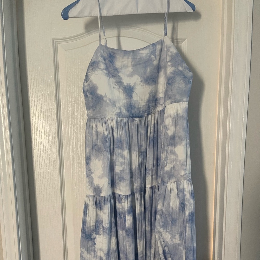 JONATHAN SIMKHAI Clarissa Tie-Dye Gauze Maxi Dress